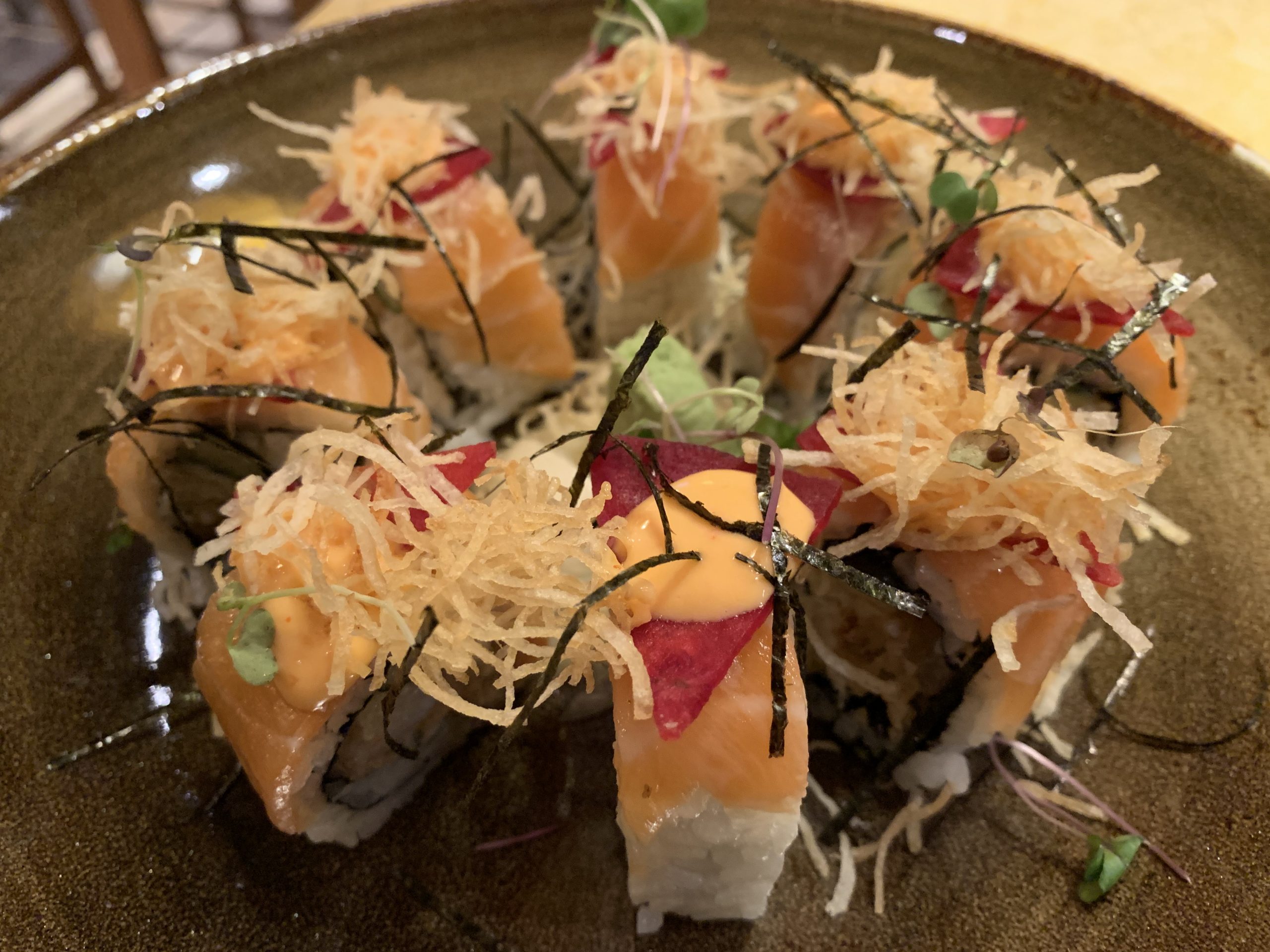 Sushi on Carnival Cruise Line